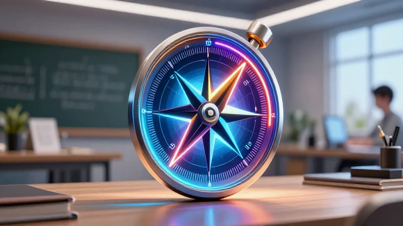 Geometría brillante en entorno académico