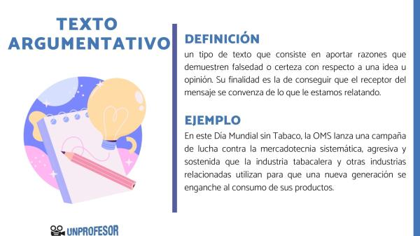 argumento ejemplo de texto y parrafos argumentativos