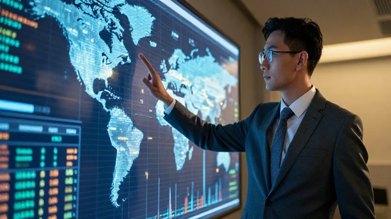 Cuáles son 15 ejemplos impactantes de argumentos de autoridad 9 Economista profesional interactúa con datos financieros holográficos