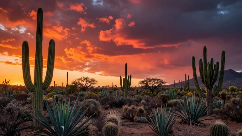 Adaptación de vida al paisaje desértico áridos