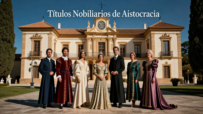 Aristocracia española: concepto y títulos nobiliarios
