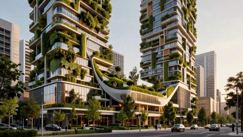 Arquitectura sostenible moderna y urbana