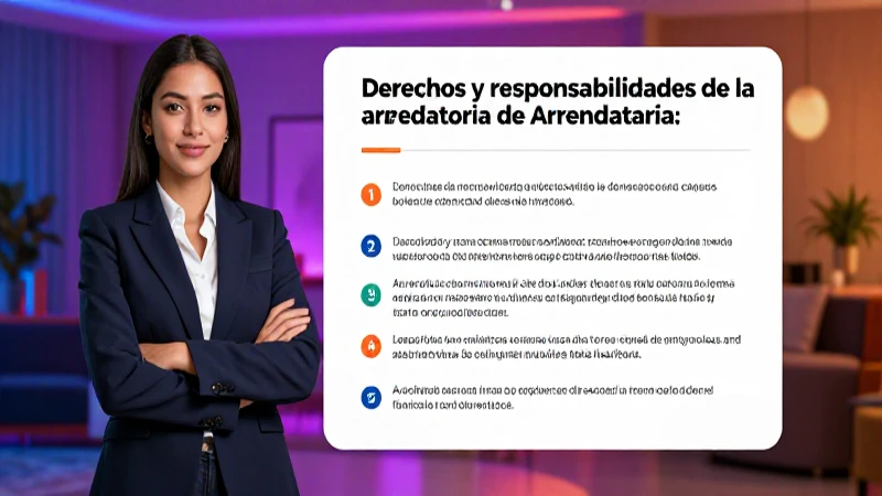Derechos y deberes de la arrendataria