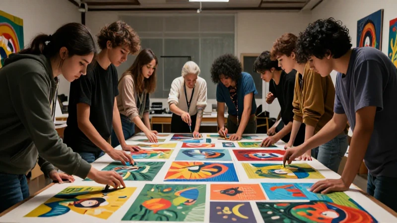 Jóvenes crean arte colaborativo y vibrante
