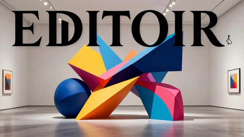 Arte abstracto moderno y vibrante en galería