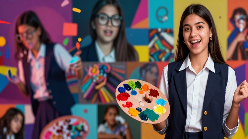 Artes: Concepto, origen, características y disciplinas 9 Estudiante mexicano ilustra arte con colores vivos