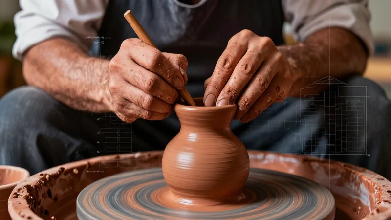 Arte cerámico moderno con técnica tradicional mexicana