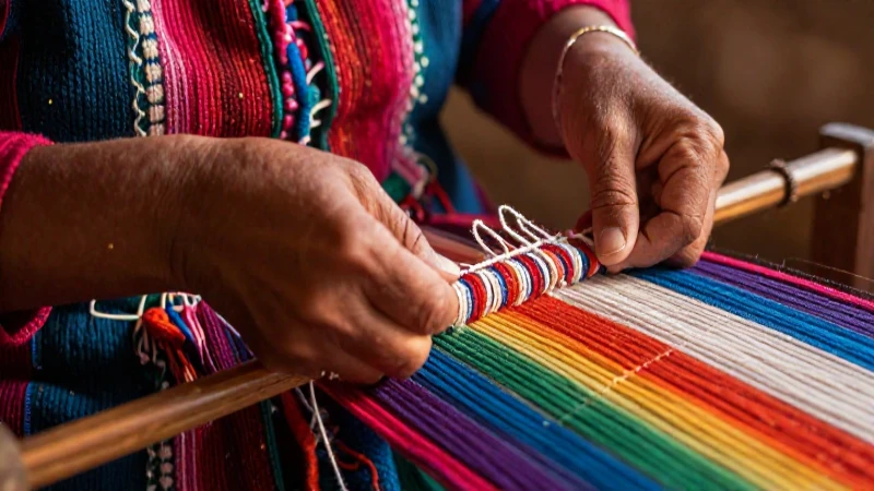 Manos de artesanos tejiendo tradición mexicana