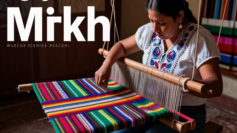 Artesanos mexicanos tejen textiles vibrantes y modernos