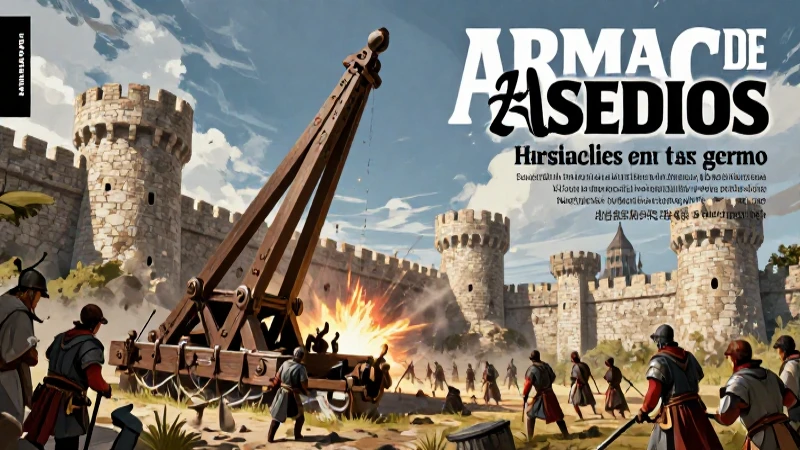 Armas de asedio: estrategia y táctica militar