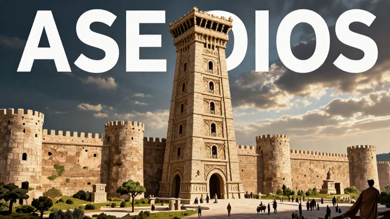 Torre romana asediando fortaleza con gran impacto