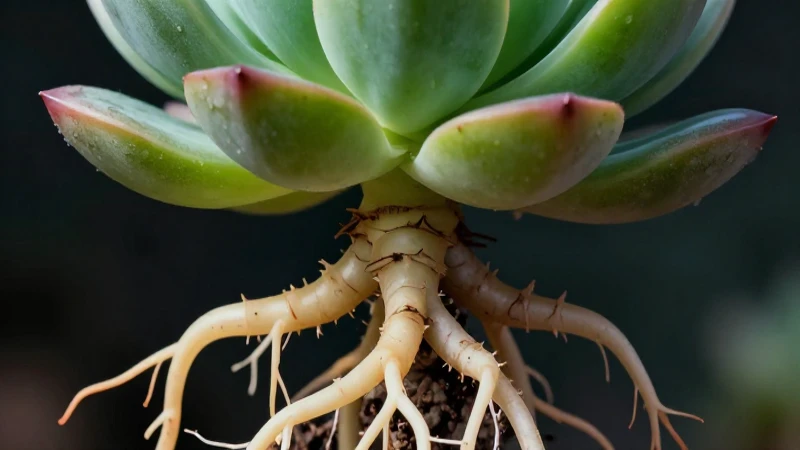 Secretos revelados: la Conoce adaptación de las plantas asexuales 4 Suces vibrante con raíces detalladas, estilo educativo