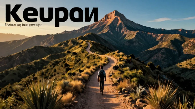 Camino solitario en montañas mexicanas al atardecer