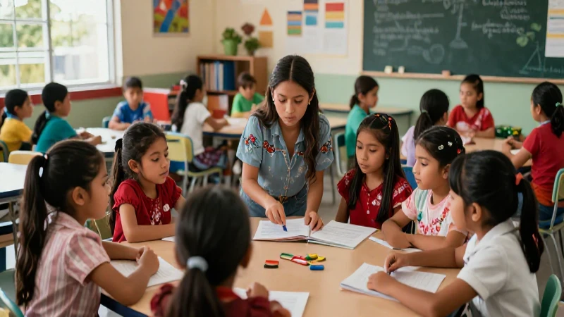 Niños mexicanos aprendiendo sobre su cultura vibrante
