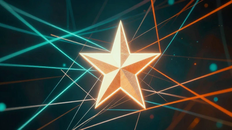 Ilustración académica de asterisco vibrante