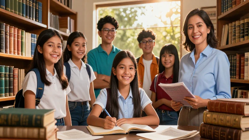 Educación mexicana: estudiantes y antiguos archivos