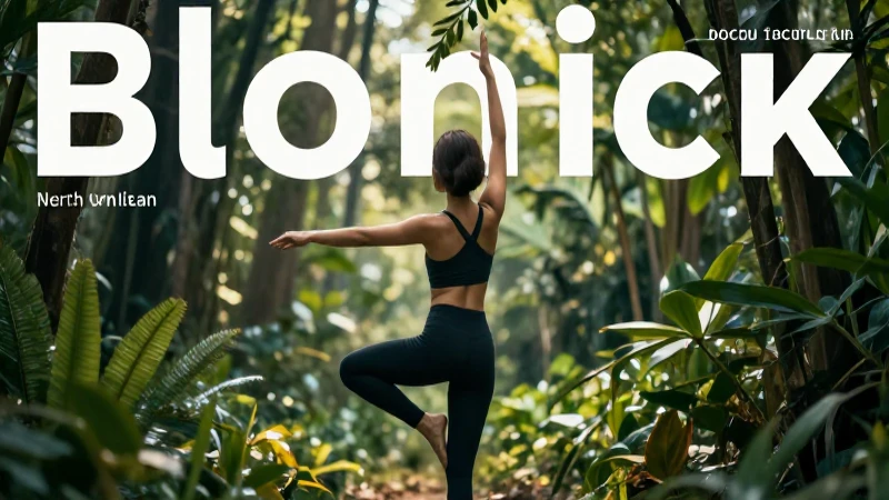 Portada serena de figura en naturaleza con estilo premium