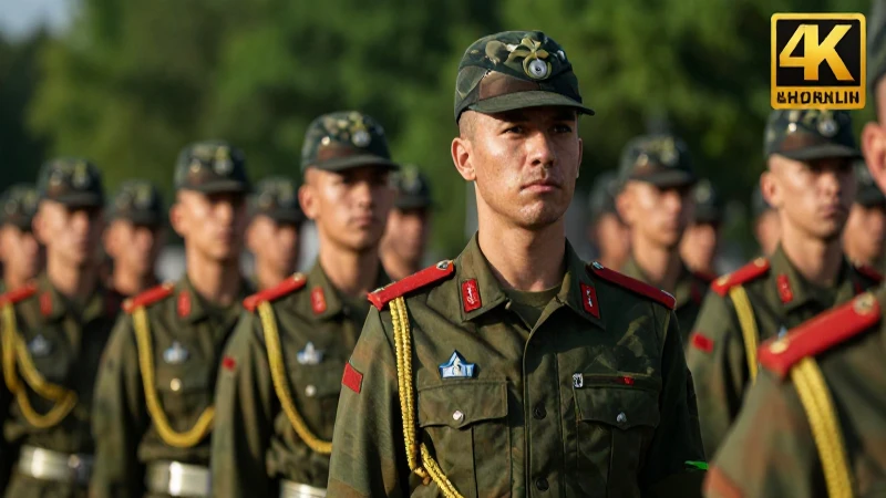 Soldado disciplinado en formación, imagen de alta calidad