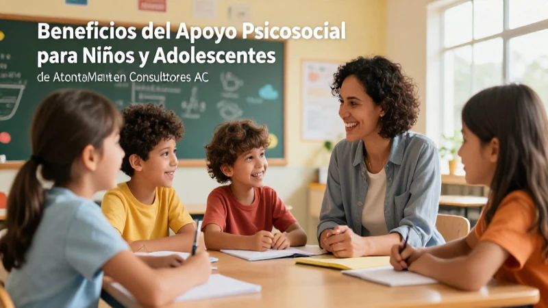 Apoyo psicosocial para niños y jóvenes