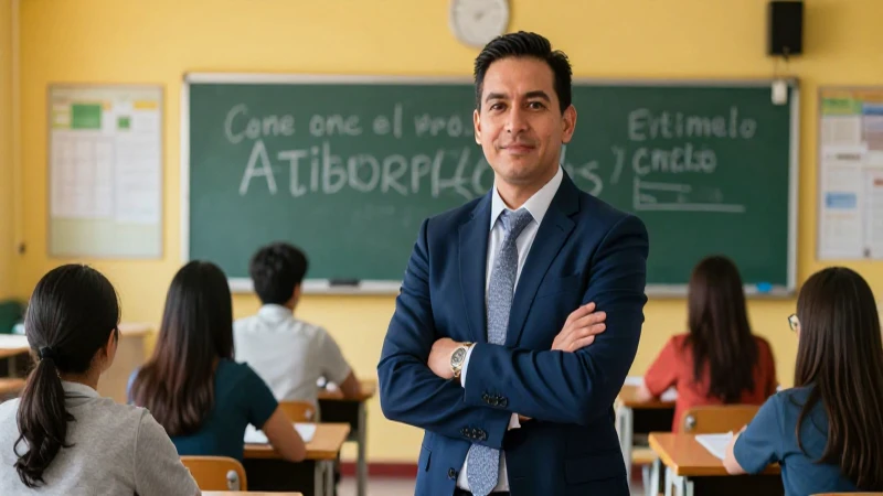 Educador profesional en portada de revista