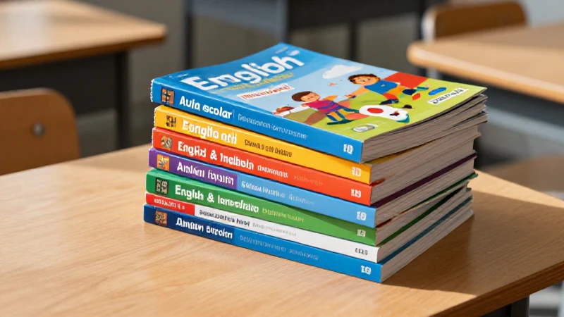 Libros de Oxford en un aula luminosa