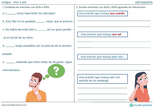 Aun o aún: Cuál es la forma correcta de escribirlo 2 aun o aun cual es la forma correcta de escribirlo 1