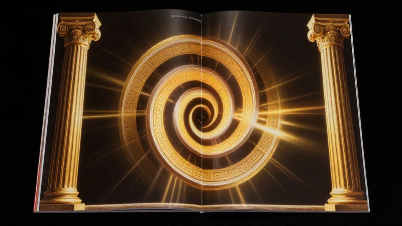 Qué es la Aurea Proporción y cuál es su concepto esencial 3 Espiral dorada, luz dramática y diseño clásico