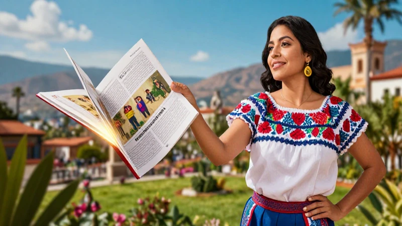 Educadora inspiradora en México con un estilo dinámico