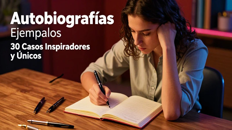 Escribe una autobiografía inspiradora ahora