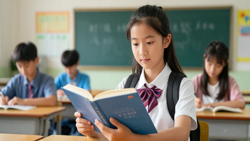 Estudiante brillante en revista educativa