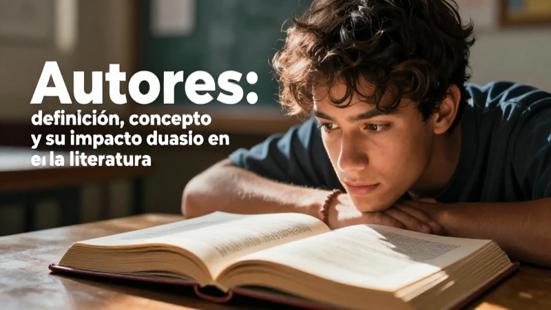 Autores: definición, concepto y su impacto en la literatura 5 Ilustración atractiva para artículo literario