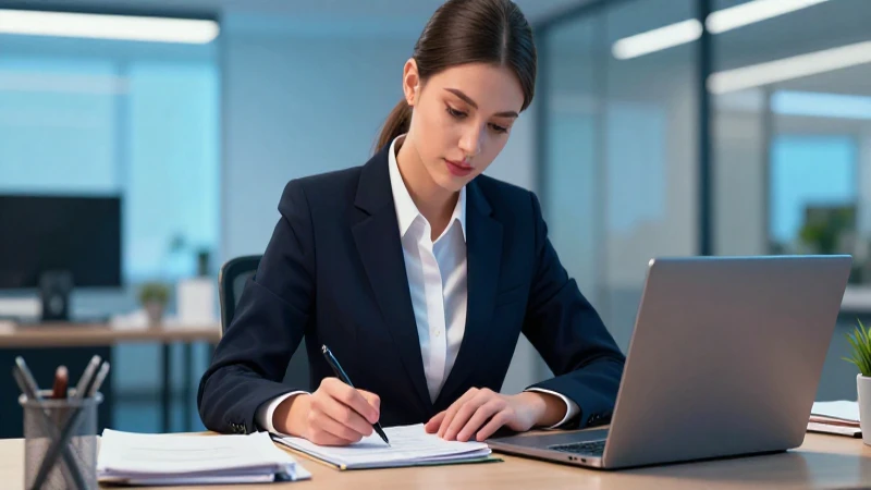 Aux contable: Definición, funciones y conceptos clave 4 Asistente profesional en oficina moderna y dinámica