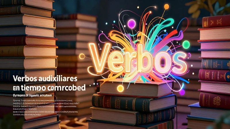 Representación visual de verbos auxiliares en español
