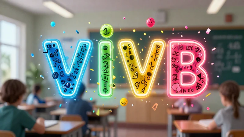 Ilustración vibrante y detallada de estructuras gramaticales luminosas