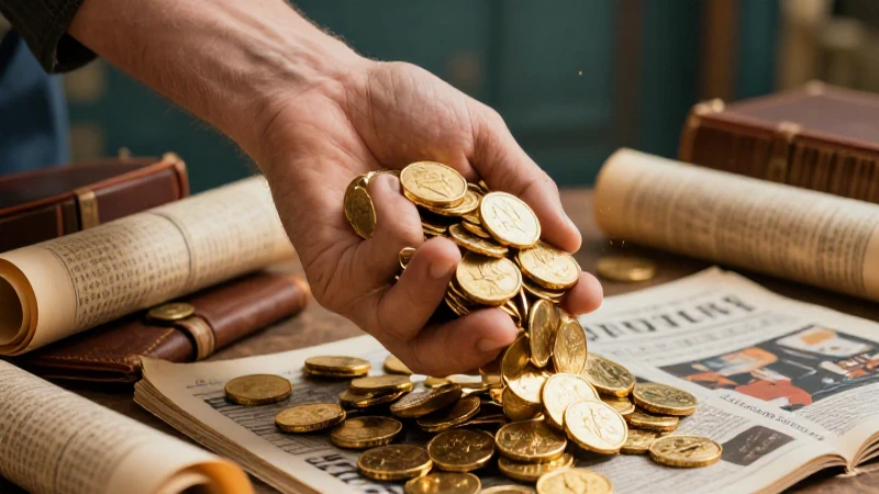 Mano con oro y manuscritos en estética educativa