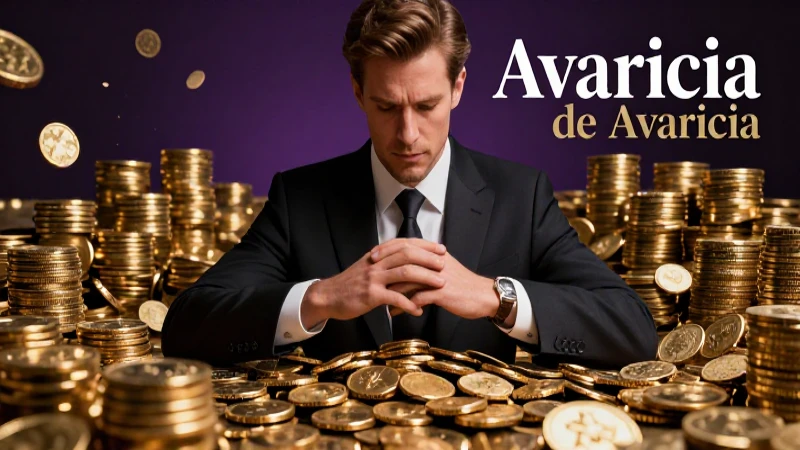 Ilustración detallada de avaricia y riqueza