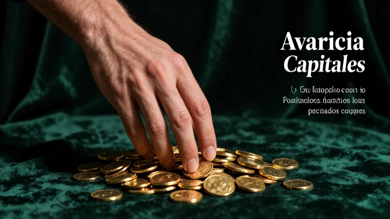 Avaricia: poses, oro, y pecados capitales