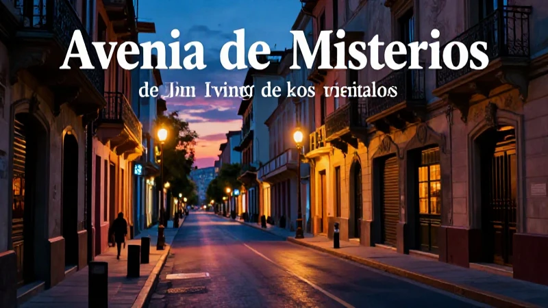 Avenida de los Misterios con estética cinematográfica
