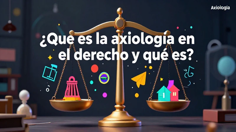 Axiología en el derecho: definición y conceptos clave