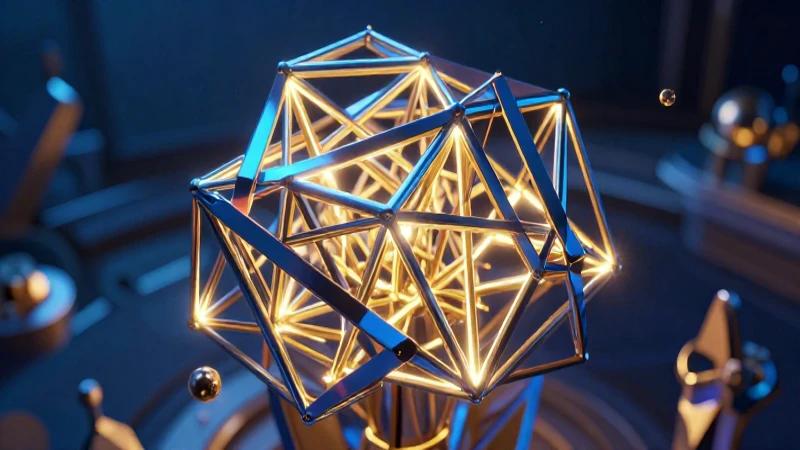 Estructura geométrica emite conocimiento vibrante
