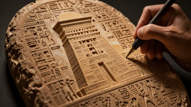 Tablet, Zigurát, Scribe: arte antiguo detallado