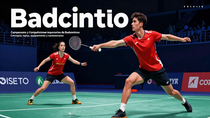 Badminton profesional: acción dinámica y épica