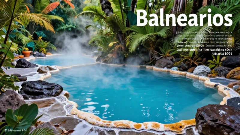 Balnearios: Qué son, etimología, características y ejemplos 5 Balnearios naturales con agua mineral y paisaje volcánico