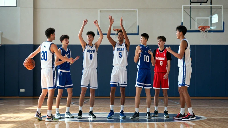 Equipo de baloncesto: estrategia y acción