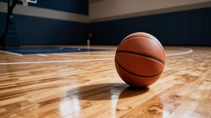 Canal de baloncesto moderno con estética cinematográfica