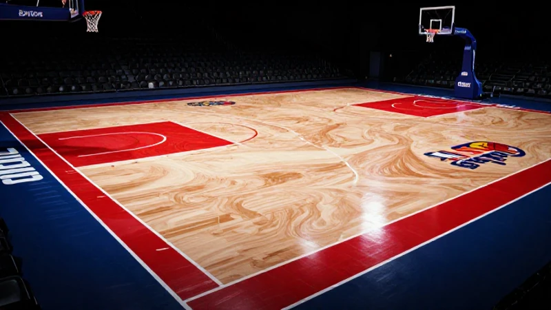 Cancha de baloncesto NBA vs FIBA en 8k