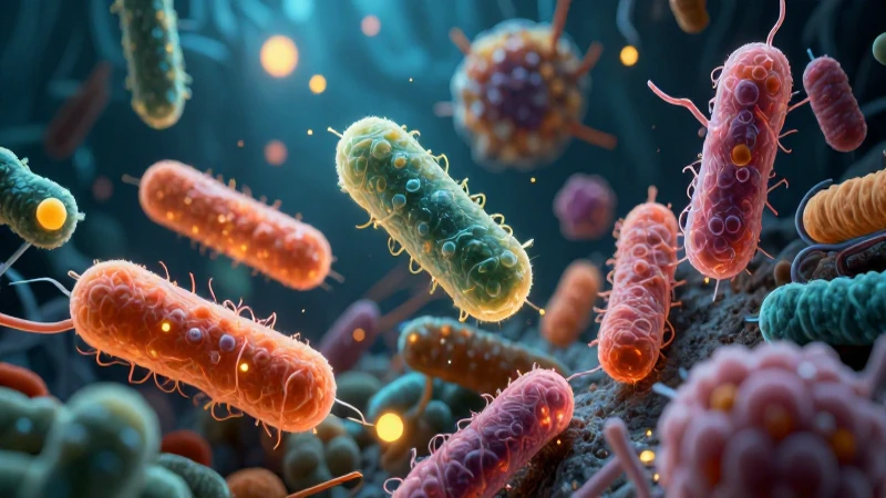 Microorganismos vibrantes e hiperrealistas iluminados por luz dramática