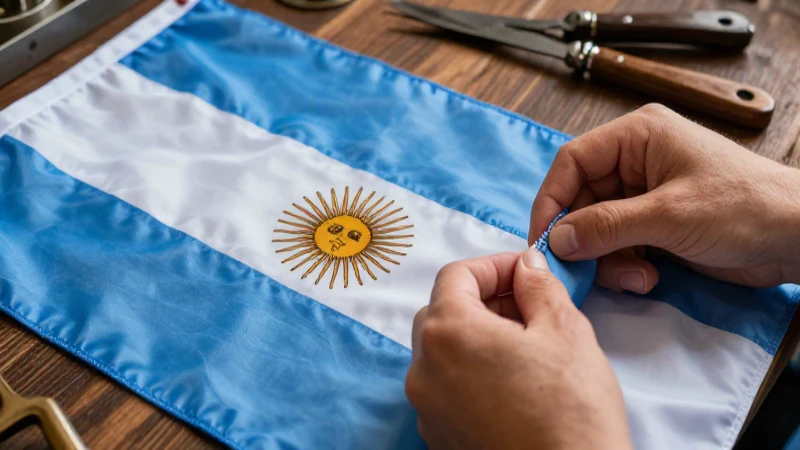 Bandera Argentina: Tutorial para Crear y Decorar Tu Bandera 9 Creación artesanal de la bandera argentina