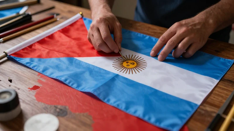 Bandera Argentina: Tutorial para Crear y Decorar Tu Bandera 3 Tutorial para crear la bandera argentina