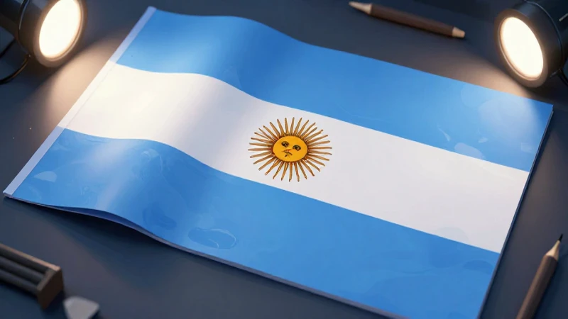 Bandera Argentina: Tutorial para Crear y Decorar Tu Bandera 6 Ilustración abstracta vibrante con paleta azul y blanco